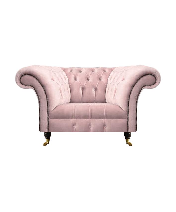 Pink luxury armchair modern armchair Chesterfield fabric textile living room