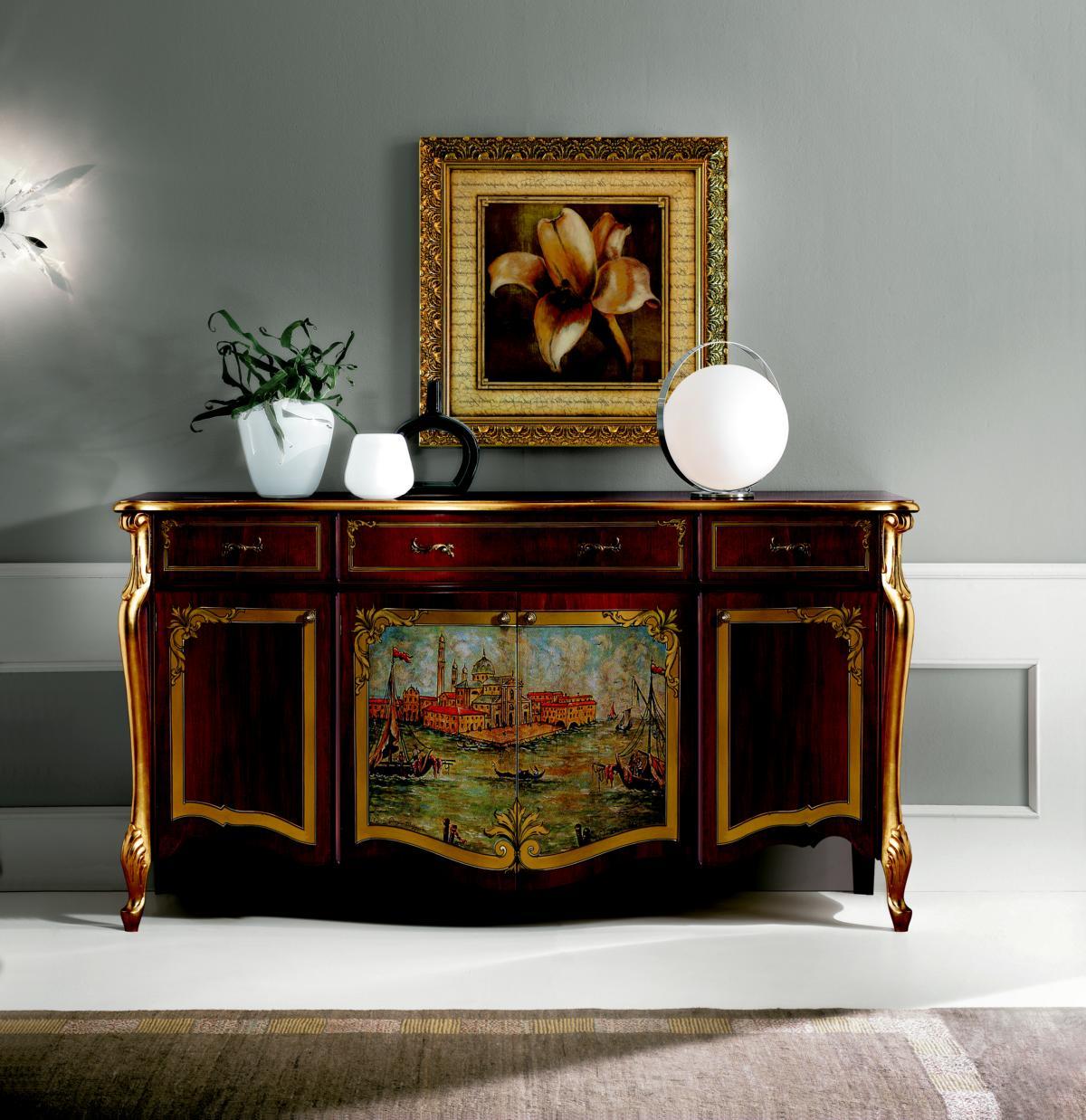 Design furniture luxury baroque buffet chest of drawers sideboard xxl design Italian chests of drawers new