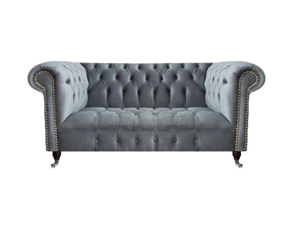 Sofa Zweisitzer Luxus Möbel Wohnzimmer Couch Einrichtung Chesterfield Sitz