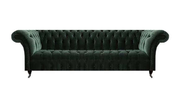 Wohnzimmer Viersitzer Polstermöbel Chesterfield Schwarz Einrichtung Chesterfield