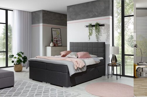 Double bed with spring mattress Designer bed Bedroom design furniture Modern luxury beds immediately