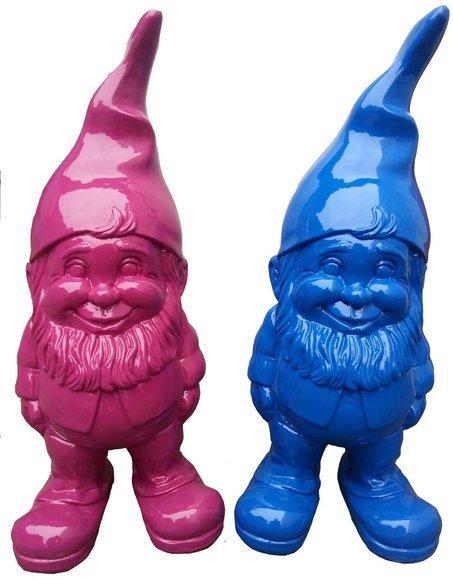 Decorative gloss garden sculpture designed as a colorful dwarf 50cm