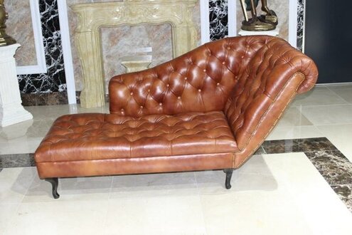 Chesterfield Lounger Chaise Lounge Couch Sofa Leather Sofa New Lounge Immediately