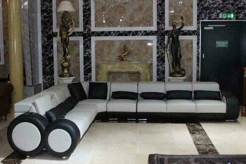 Modern designer corner sofa L shape living area couch upholstery corner sofa immediately