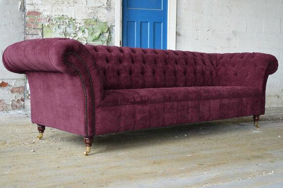 Chesterfield 3 Seater XXL Upholstery Seat Couch Sofa Set Big Couch Luxury Sofa