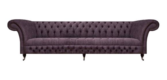 Chesterfield Sofa Dreisitzer Wohnzimmer Sofas Couch Luxus Lila Polstersitz