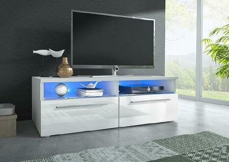 Lowboard White TV Cabinet Sideboard Chest of Drawers TV Table Sideboard New Immediately