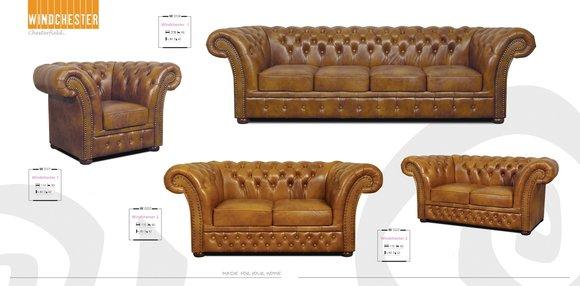 Buy Chesterfield Sofa Set 5+2+1 Seaters Classic Brown Faux Leather Couches Comfortable New